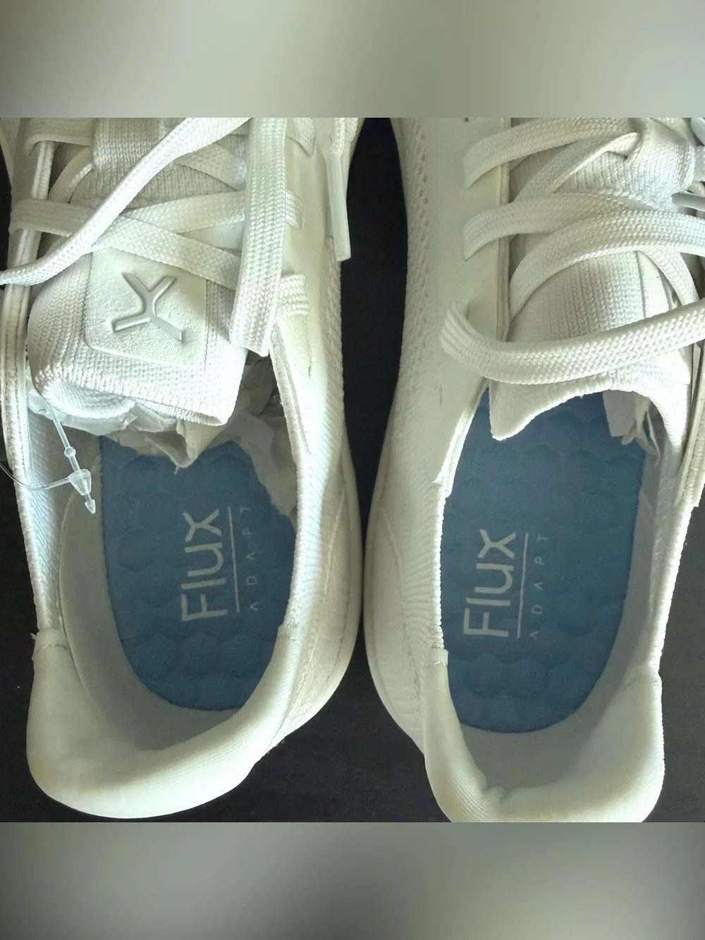 Flux Adapt Knit Trainer Barefoot Minimalist Sneaker Sz 9.5 White Shoe Brand NEW